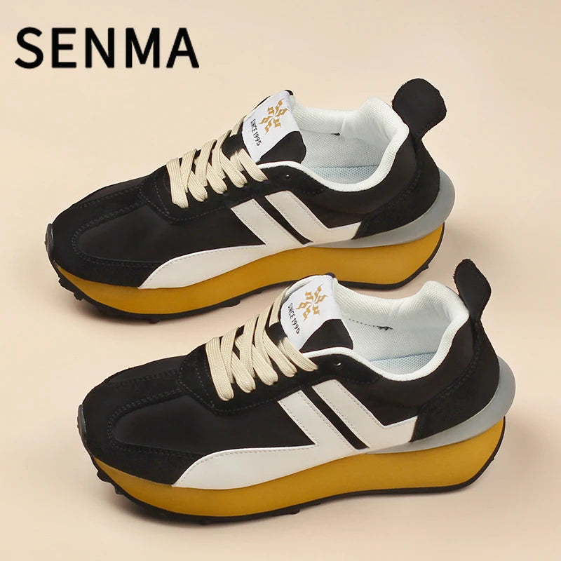 SENMA Thick Soled Casual Shoes Couple's Skate Shoes Lightweight Women's Sports Shoes Men's Sneakers Tennis shoes Running Shoes