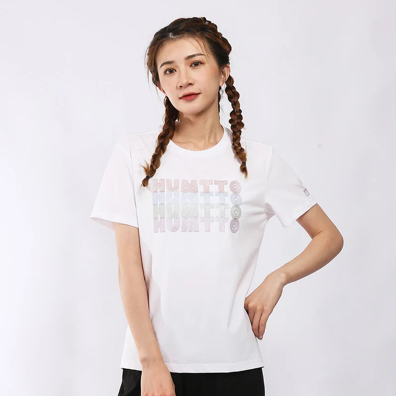 HUMTTO Quick Dry Running T-shirts for Men Women Fitness Sport T Shirt Mens Summer Breathable Cotton Short Sleeves Gym Clothing