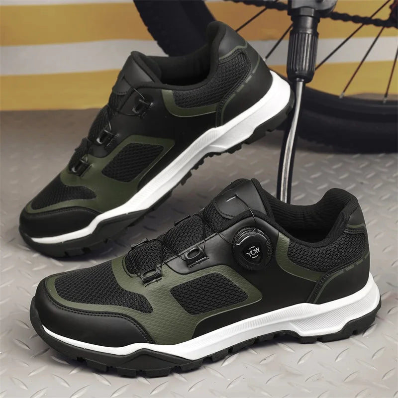 Cycling Shoes Man MTB Cycling Sneaker Flat Pedal Bicycle Shoes Cleats Shoes Bicycle Mountain Bike Shoe Racing Lock Footwear male