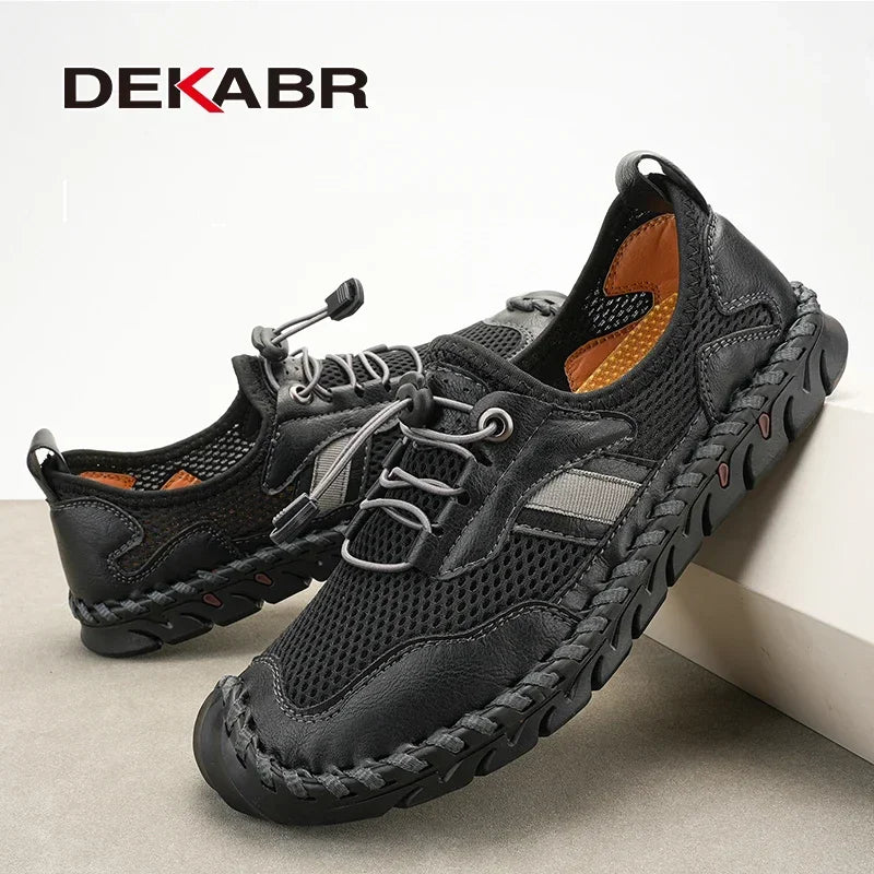 DEKABR Designer Comfortable Casual Men Shoes Summer Mesh Breathable Outdoor Driving Non-Slip Shoes Men Plus Size 39-48