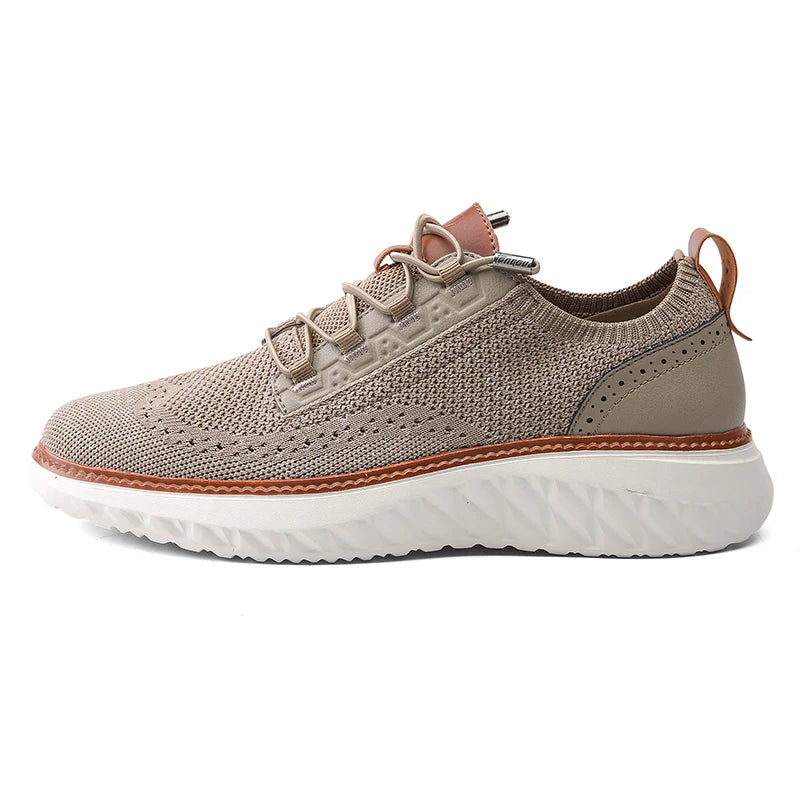 Plus Big Size 50 51 52 53 54 Mens Mesh Shoes Sneakers Thick Soles 5cm Trendy British Style Summer Breathable Comfortable