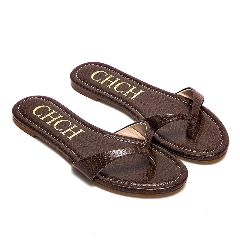 Design  Women's Slippers Simple Versatile Fine Workmanship New Woman  Flip-flops