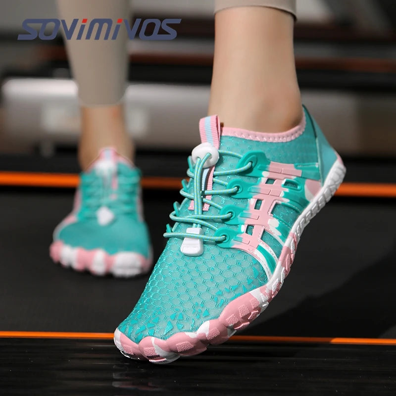 SOVIMIVOS Water Sports Shoes Barefoot Quick-Dry Aqua Yoga Socks Slip-on for Men Women