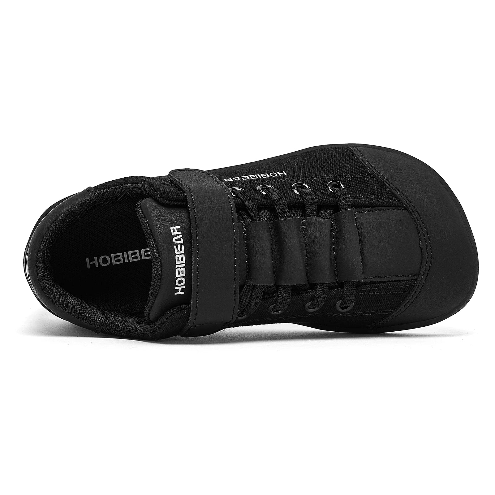 HOBIBEAR Wide-Toe Barefoot Matching Family Shoes Minimalist Hook Loop Canvas Sneakers Casual Slip On Walking Shoes