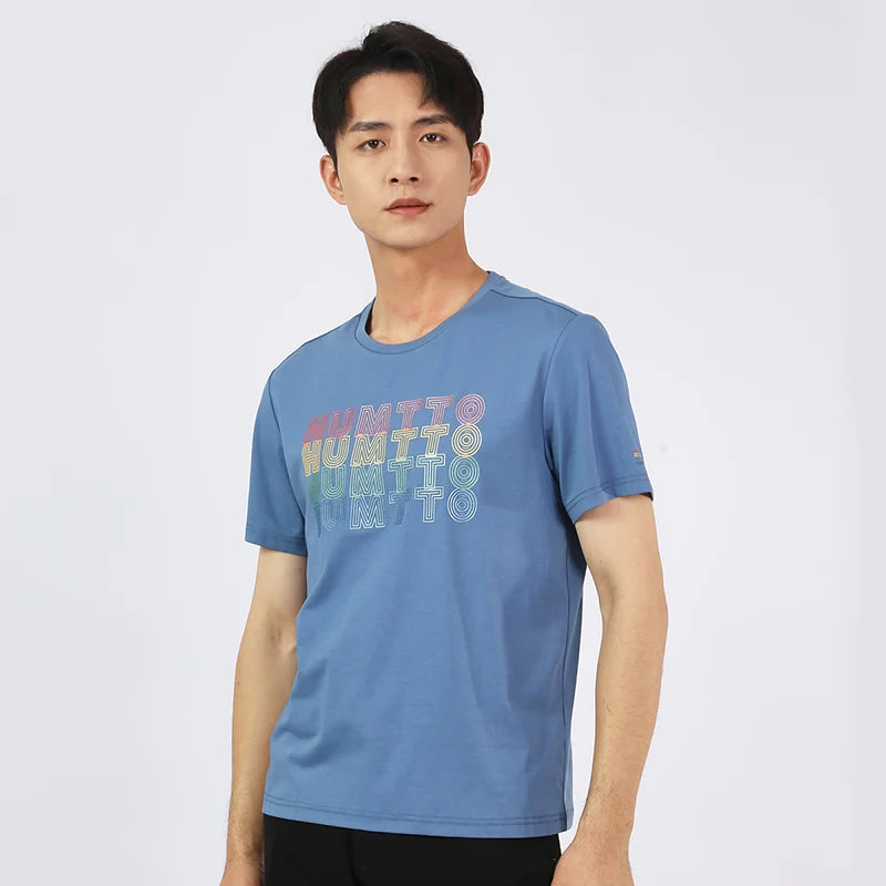 HUMTTO Quick Dry Running T-shirts for Men Women Fitness Sport T Shirt Mens Summer Breathable Cotton Short Sleeves Gym Clothing