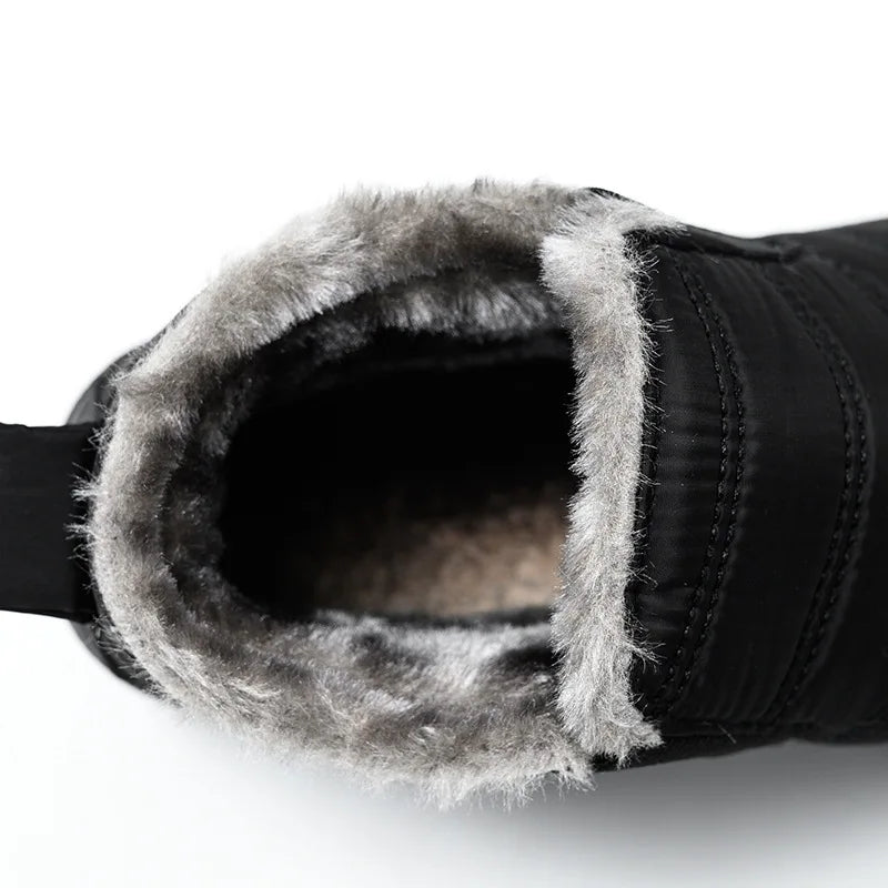 WOIZGIC Waterproof Snow Female Mother Women's Shoes Platform Ankle Boots Winter Autumn Plush Fur Warm Non-Slip Soft Botas Mujer