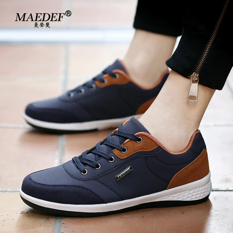 MAEDEF Men's Shoes Lightweight Comfortable Anti Slip Wear Resistant Casual Shoes for Men Running Sports Shoes Flats Man Sneakers