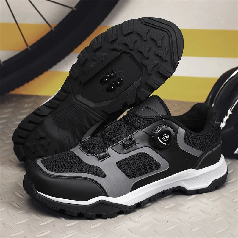Cycling Shoes Man MTB Cycling Sneaker Flat Pedal Bicycle Shoes Cleats Shoes Bicycle Mountain Bike Shoe Racing Lock Footwear male