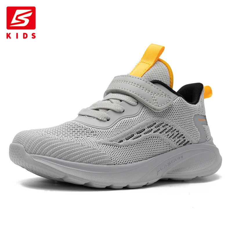 Baasploa Children Sports Shoes New Casual Lightweight Mesh Breathable Sneakers Kids Outdoors Comfortable Non-Slip Running S