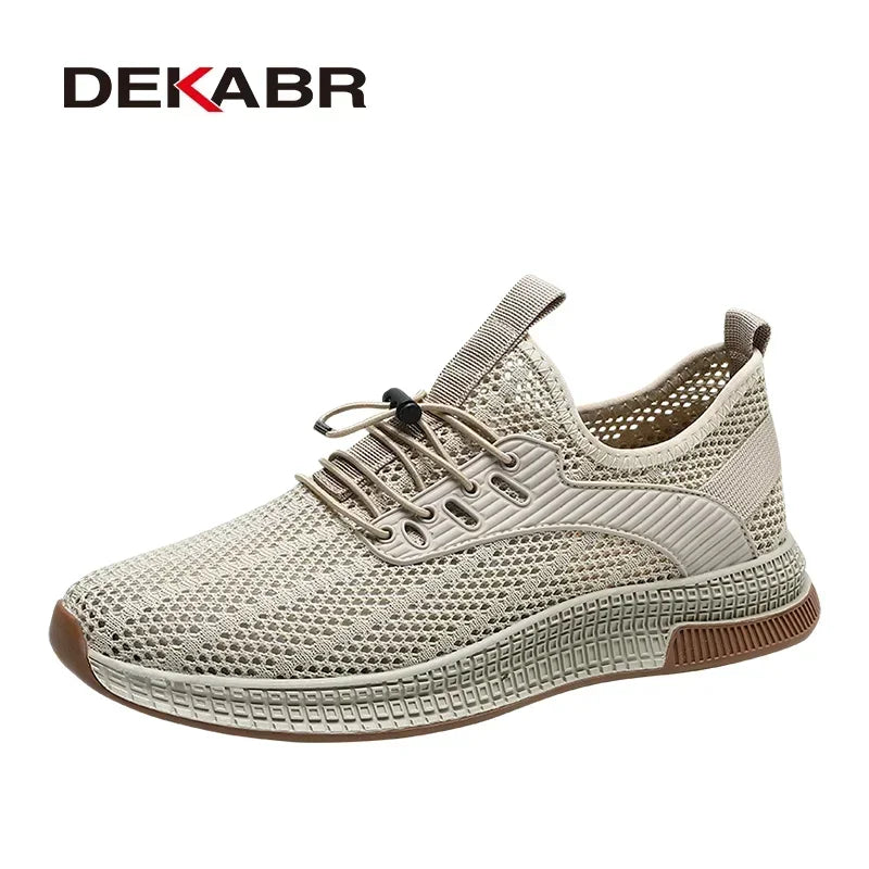 DEKABR Summer Mesh Men Shoes Lightweight Sneakers Men Fashion Casual Walking Shoes Breathable Mens Loafers Zapatillas Hombre