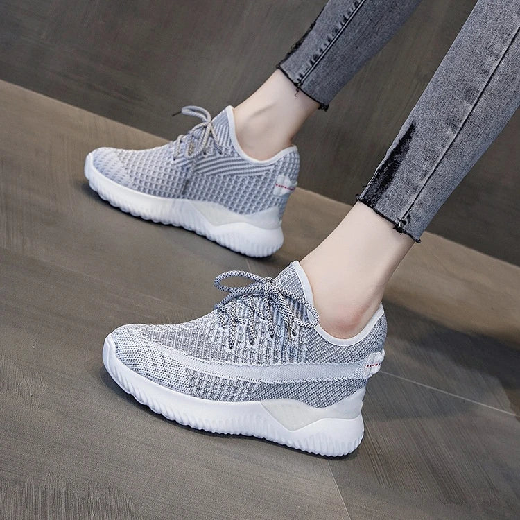 Fujin 2024 Women Summer Shoes New Sock Sneakers Platform Wedge Heel Dad Shoes Chunky Sneakers Pumps Breathable Comfy Shoes