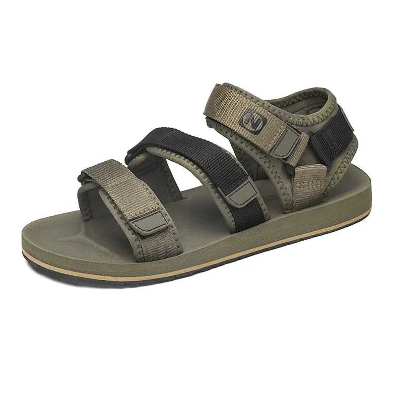 Sandales plates style gladiateur pour hommes, chaussures ouvertes, chaussures romaines, sandales décontractées d'été, réglables, respirantes, légères, grandes tailles 50, 51, 52