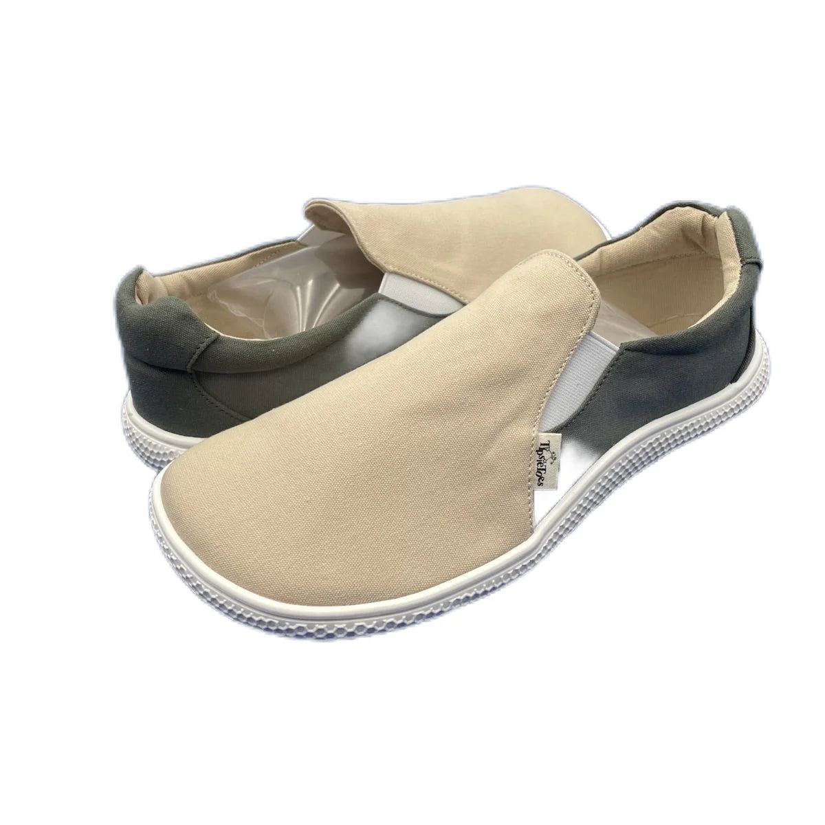 Tipsietoes 2025 New Barefoot Canvas Slippers For Women And Men With New Flat Soft Zero Drop Sole Wider Toe Box Light Weight