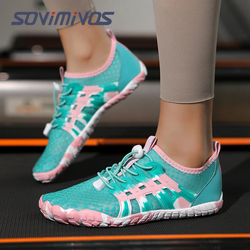 SOVIMIVOS Water Sports Shoes Barefoot Quick-Dry Aqua Yoga Socks Slip-on for Men Women
