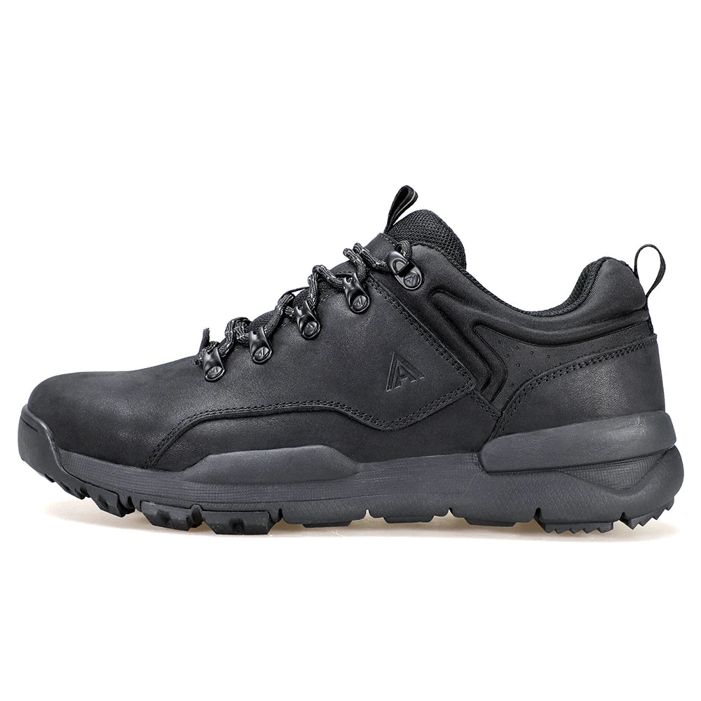 HUMTTO Bottes décontractées en cuir pour hommes Chaussures de randonnée de luxe de créateur Baskets de trekking d'escalade en plein air Chaussures de sport pour hommes Chaussures de marche pour hommes