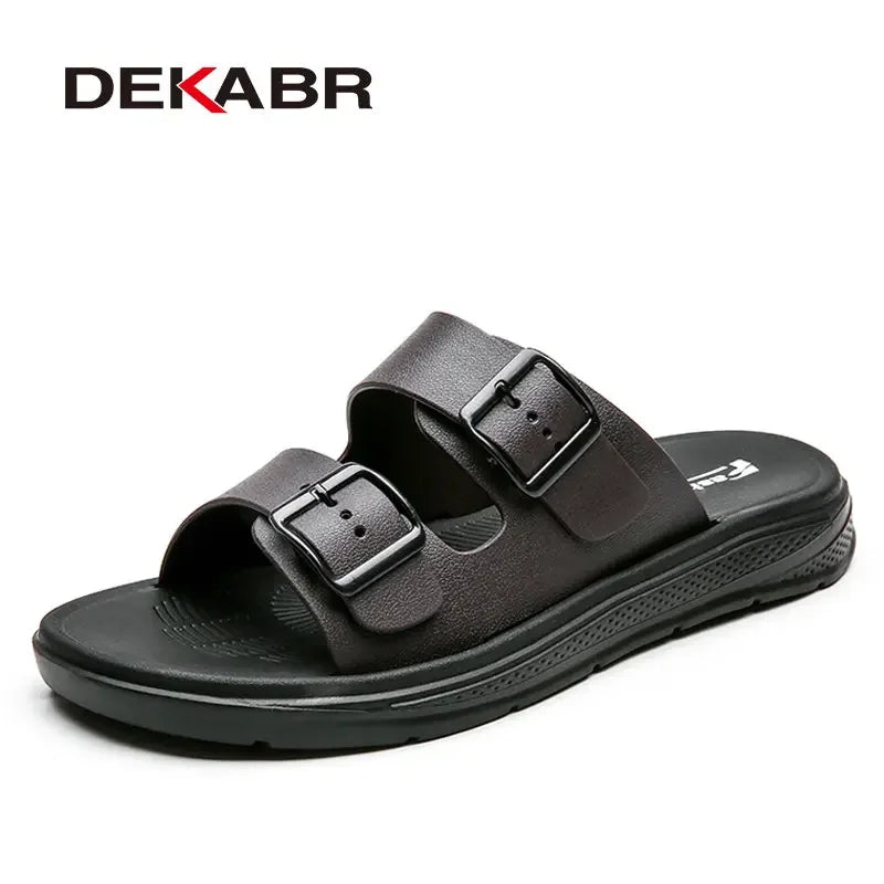 DEKABR Men Lightweight Slippers Fashion Flip Flops Summer Sandals Men High Quality Non-Slip Casual Shoes Outdoor Walking Shoes