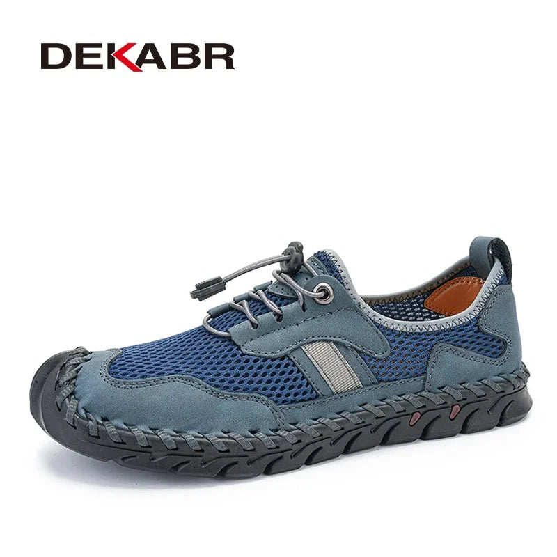 DEKABR Designer Comfortable Casual Men Shoes Summer Mesh Breathable Outdoor Driving Non-Slip Shoes Men Plus Size 39-48