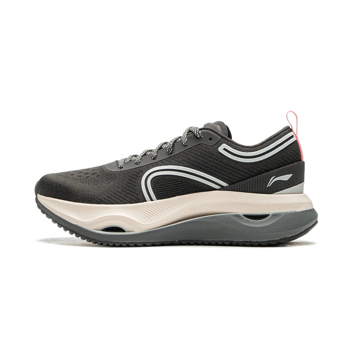 Li-Ning Women JING HONG Cushion Running Shoes Stable Support Comfortable LiNing CLOUD Fitness Wearable Sports Sneakers ARHU018