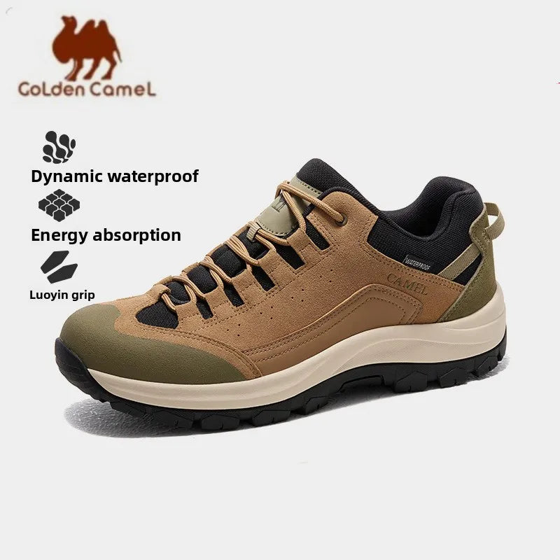 GOLDEN CAMEL Outdoor Hiking Shoes Men and Women Professional waterproof Non-slip Breathable Thick-soled Sports Climbing Shoes