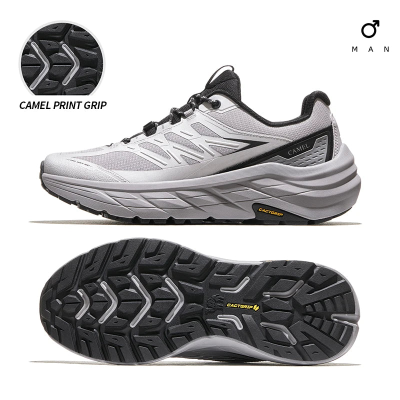GOLDEN CAMEL Hiking Shoes Men and Women Sneakers Anti-slip Shock Absorption Grip Trekking Shoes for Men Lightweight Comfortable