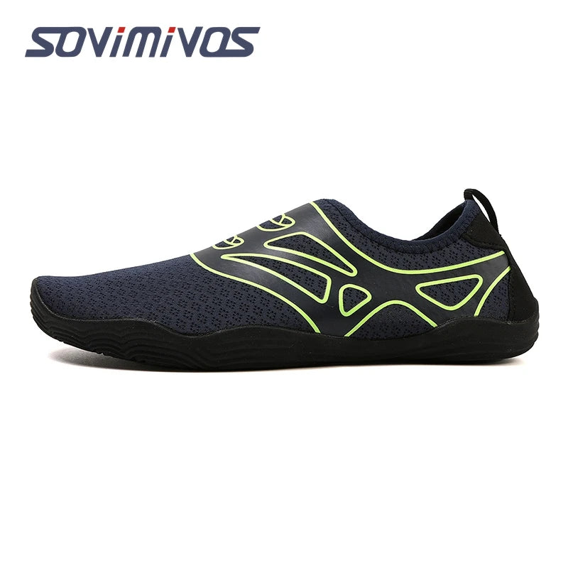 Water Shoes for Men Barefoot Beach Shoes Breathable Sport Shoes Quick Dry River Whtie Sea Aqua Sneakers Soft Beach Sneakers