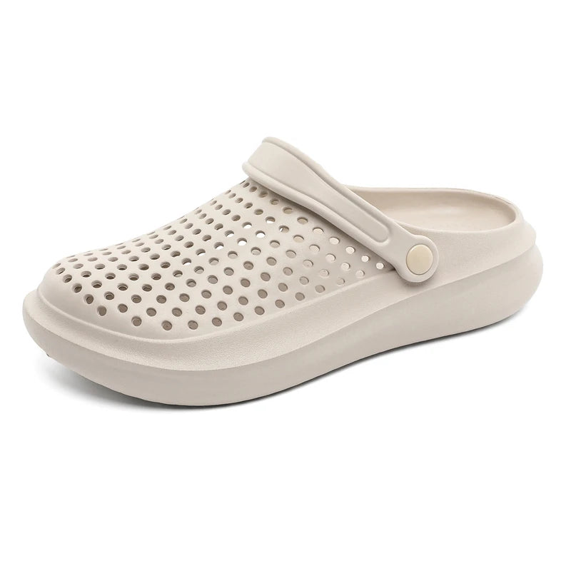 STRONGSHEN Men Sandals EVA Slippers Garden Platform Sandals Man Summer Shoes Breathable Sneakers Outdoor Flip Flops Home Clogs