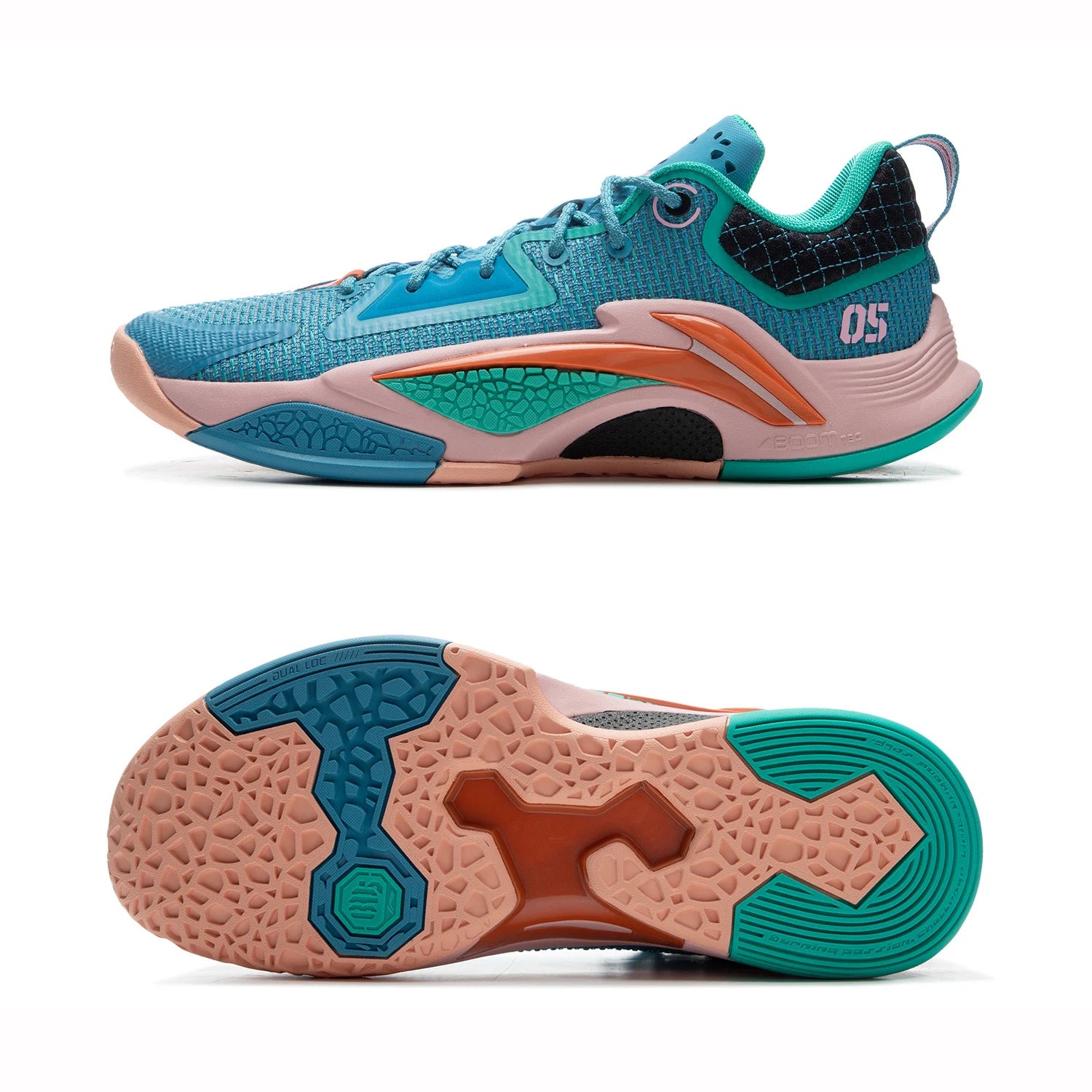 Li-Ning Men BAD5 DOMINATOR I Outdoor Basketball Shoes BOOM Cushion Stable Support LiNing Wearable Sport Shoes ABFV003