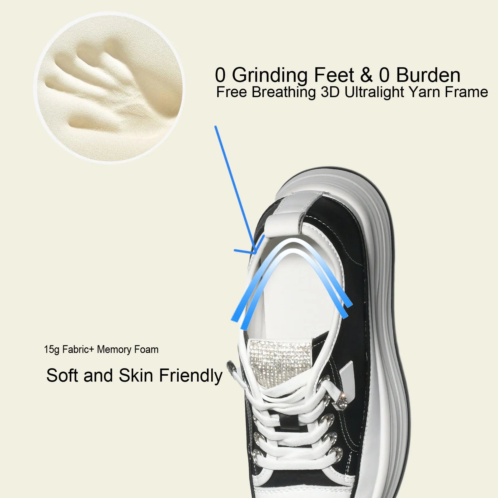 Fujin 9cm High Quality Microfiber Leather White Platform Sneakers for Women Wedge Heel Sneakers Shoes Comfy Casual Shoes Female