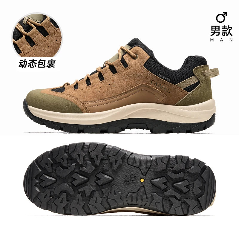 GOLDEN CAMEL Outdoor Hiking Shoes Men and Women Professional waterproof Non-slip Breathable Thick-soled Sports Climbing Shoes