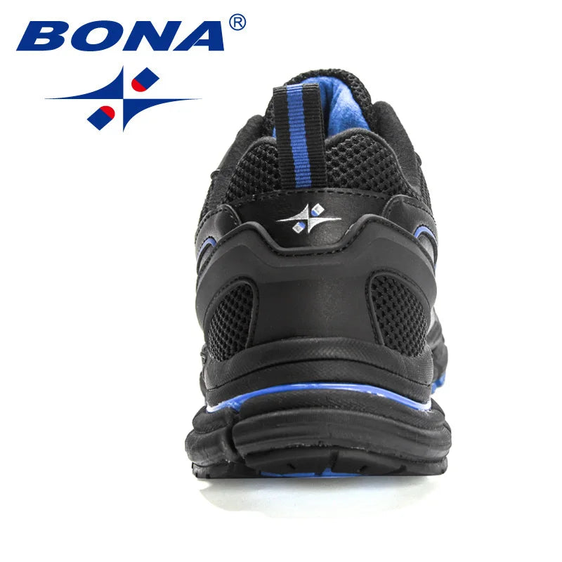 BONA 2023 New Designers Light Running Jogging Mesh Shoes Breathable Comfortable Men Sneaker Casual Outdoor Sport shoes Man Mesh