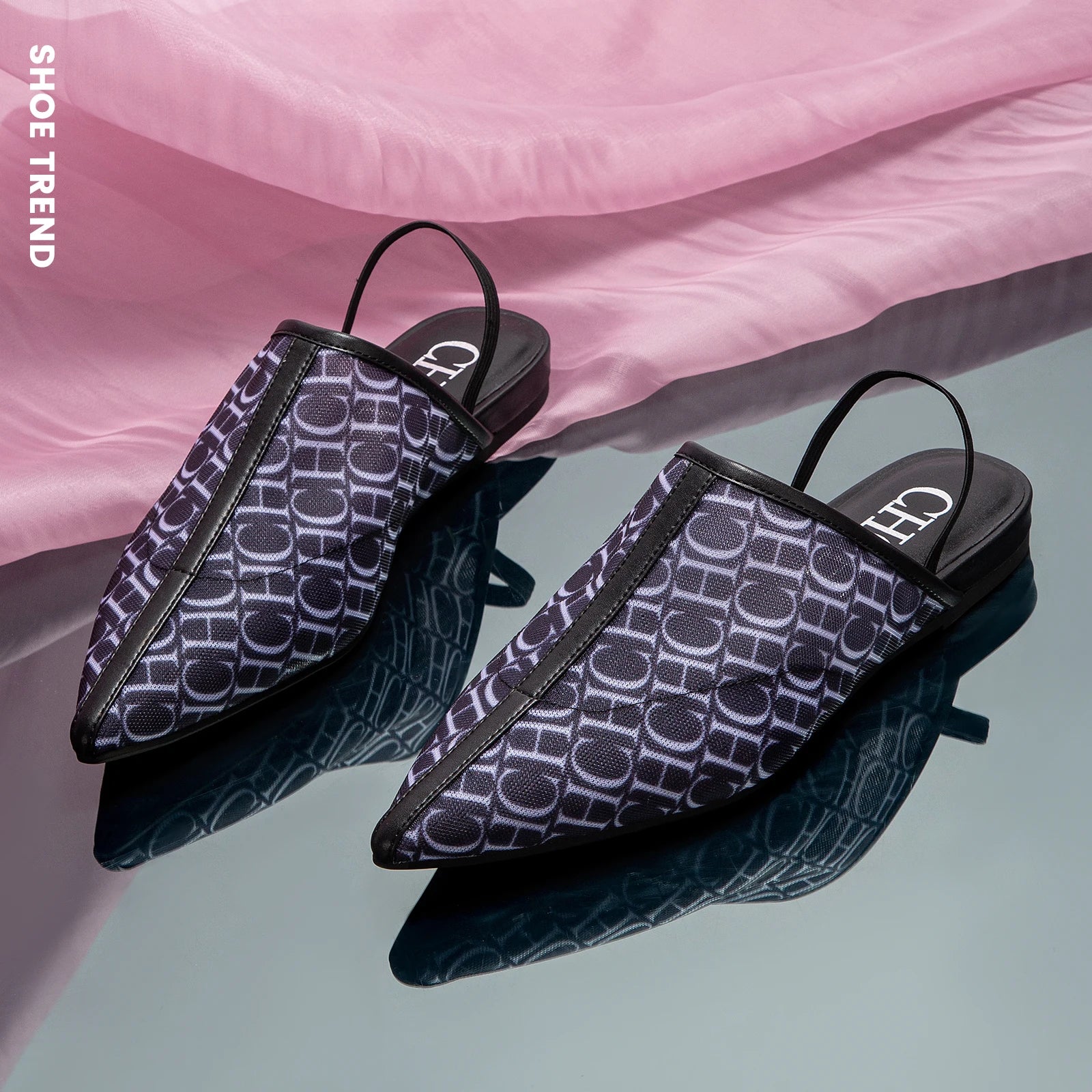 Pointed Toe Slippers Luxury Branded Casual Shoes Flat Strappy Home Outdoor Beach Walking Shoes