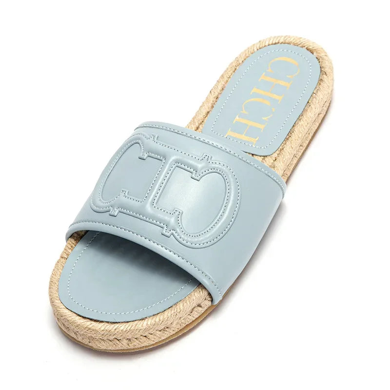 Women's Home Slippers with Multiple Colors and Multifunctional Slippers Fashionable Light Luxury Design Solid Color New