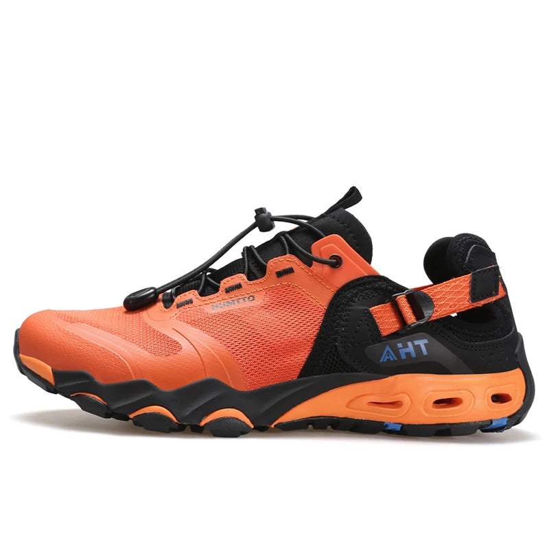 HUMTTO New Big Size Water Shoes for Men Summer Outdoor Hiking Shoes Breathable Trekking Aqua Fishing Beach Sandals Sneakers Mens