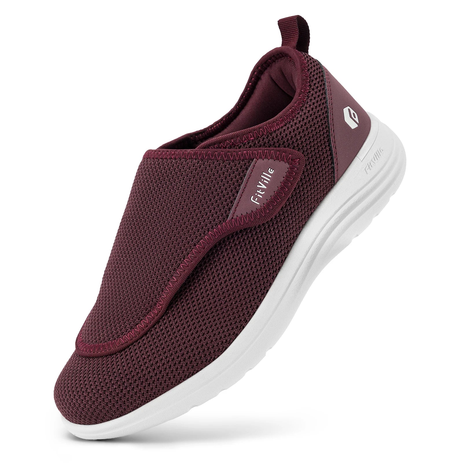Fitville Wide Width Women's Diabetic Shoes Walking Shoes Casual Breathable for Elderly Swollen Feet Foot Pain Relief Neuropathy
