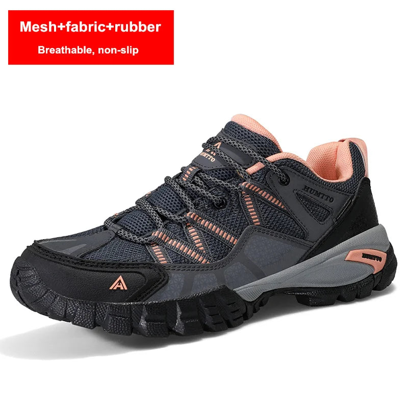 HUMTTO Waterproof Shoes for Women Outdoor Womens Hiking Shoes Luxury Designer Breathable Sports Trekking Climbing Sneakers Woman
