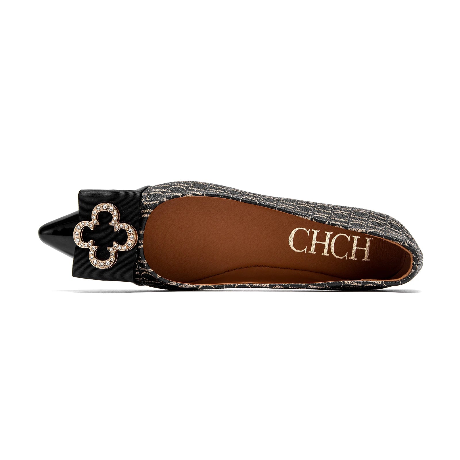 Woman shoes Flat Lazy One Foot Stirrup Leather Loafers Pointy Toe Bowknot Luxury Brand New