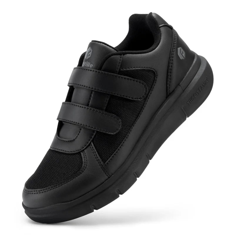 FitVille Men'S Diabetic Shoes Extra Wide Older Men'S Diabetic Shoes For Neuropathy Swollen Feet Pain Relief Flat Shoe