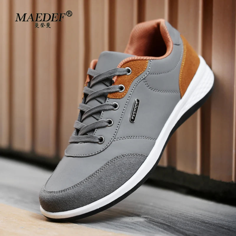MAEDEF Men's Shoes Lightweight Comfortable Anti Slip Wear Resistant Casual Shoes for Men Running Sports Shoes Flats Man Sneakers