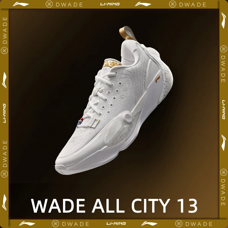 Li-Ning Men WADE ALL CITY 13 Professional Basketball Shoes BOOM  Cushion Wearable Anti-slip LiNing Stable Sneakers ABAV017