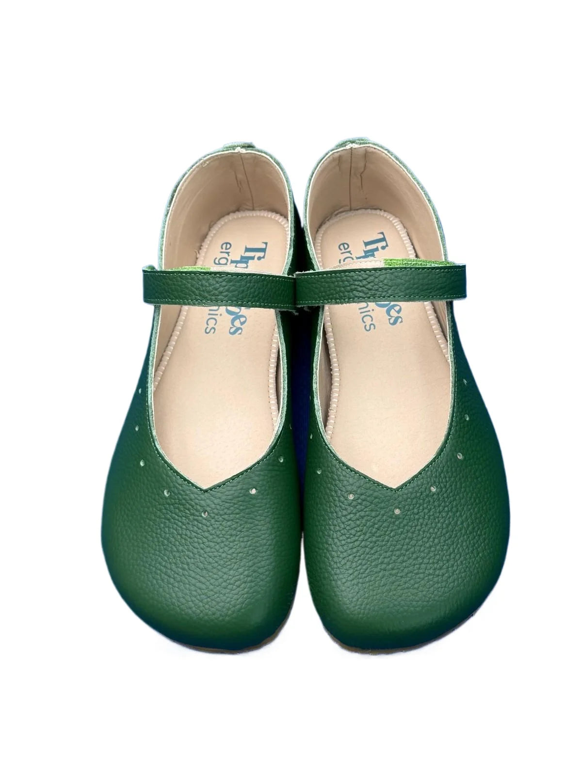 Tipsietoes 2025 Sprinng Autumn Barefoot Genuine Leather Ballerina Mary Jean Women With Flat Soft Sole Zero Drop Wider Toes Box