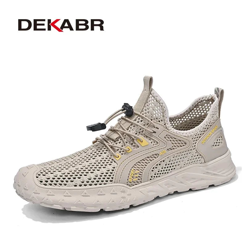 DEKABR New Summer Casual Shoes Men Trendy Comfortable Breathable Mesh Fashion Men Shoes Size 38-46