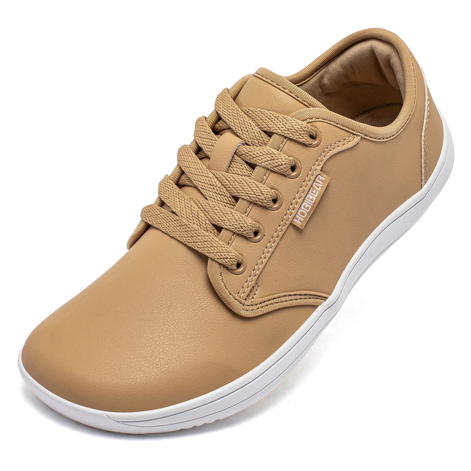 HOBIBEAR Unisex Wide Barefoot Shoes Women Men Zero Drop Minimalist Sneakers Artificial Leather Trail Walking Shoes