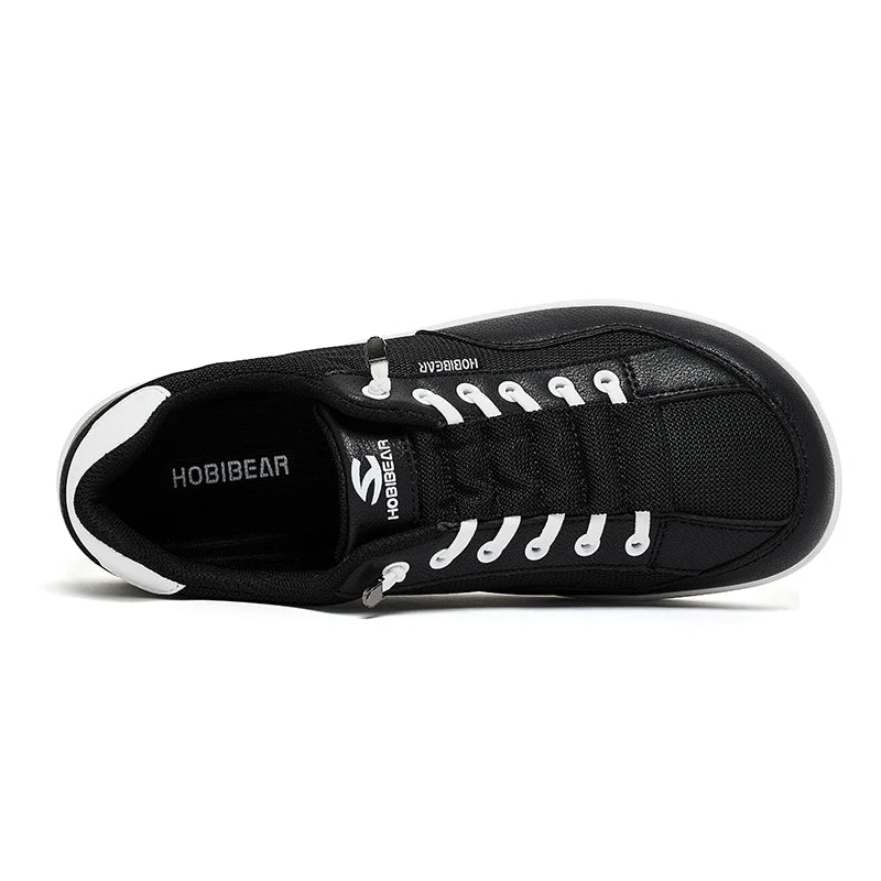 HOBIBEAR Wide-Toe-Box Barefoot Shoes Womens Mens Zero Drop Slip On Sneakers Minimalist Walking Shoes