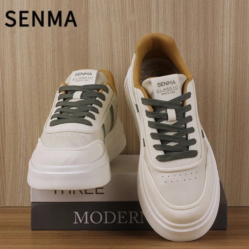 SENMA Men's Shoes Thick Soled Casual Sports Shoes Lightweight Skateboarding Shoes Men's Sneakers Walking/Jogging/Tennis Shoes