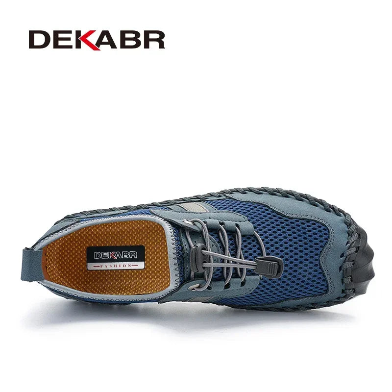 DEKABR Designer Comfortable Casual Men Shoes Summer Mesh Breathable Outdoor Driving Non-Slip Shoes Men Plus Size 39-48