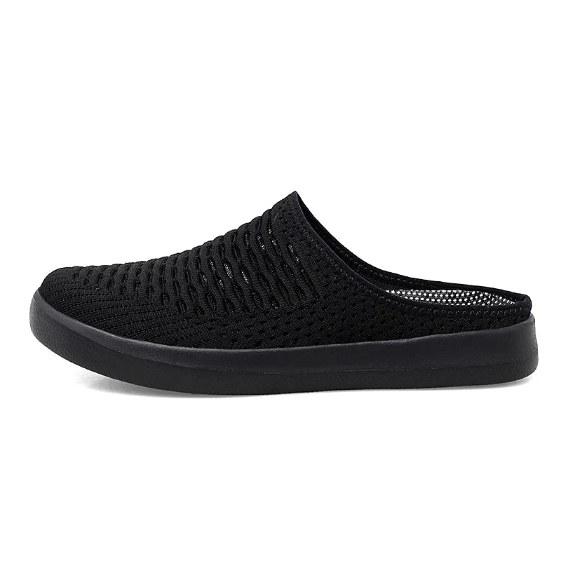 Men Half Shoes Slippers Slides Summer Mesh Shoes Unisex Women Indoor Outdoor Lightweight Plus Big Size 49 50 51 52 53 54