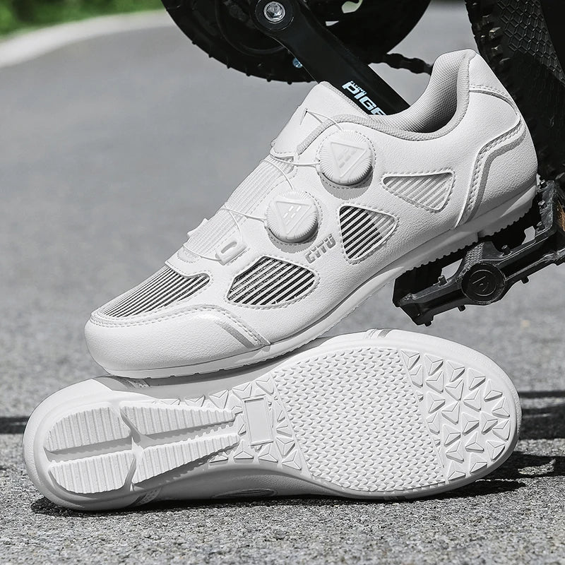 Non Lock Cycling shoe man with Cleat Shoes MTB Flat pedal bicycle shoes Outdoor Sports Speed Indoor Mountain Bike Shoes woman