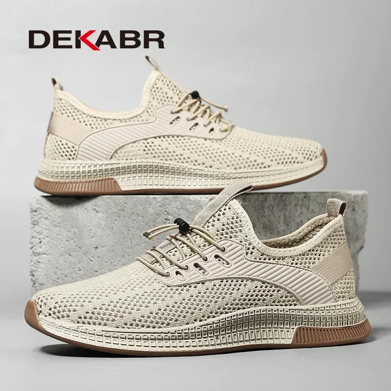 DEKABR Summer Mesh Men Shoes Lightweight Sneakers Men Fashion Casual Walking Shoes Breathable Mens Loafers Zapatillas Hombre