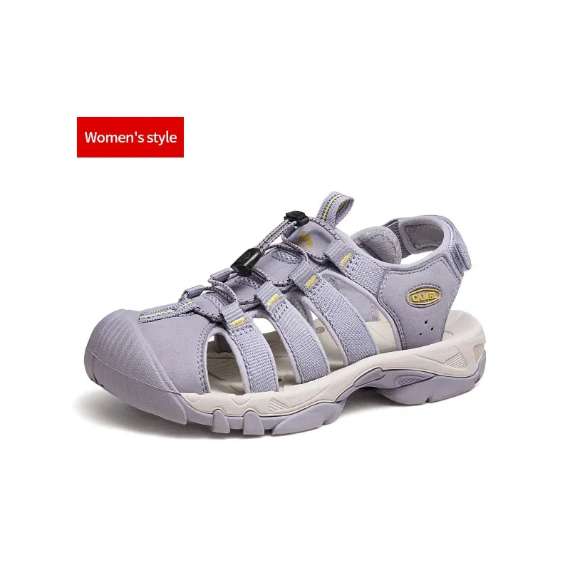 GOLDEN CAMEL Shoes for Men Women Baotou Summer Sandals Hollow Casual Shoes Breathable Outdoor Creek Sandals Couple Slippers