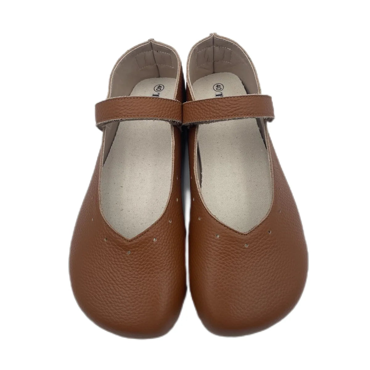 Tipsietoes 2025 Sprinng Autumn Barefoot Genuine Leather Ballerina Mary Jean Women With Flat Soft Sole Zero Drop Wider Toes Box